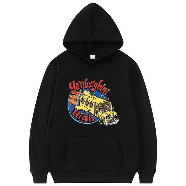 

men's hoodies & sweatshirts chief keef yamborghini high letter print hoodie sweatshirt fashion funny men women kawaii hooded str, Black