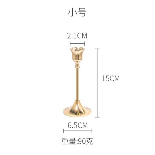 

candle holders nordic retro classical golden brass household holder romantic luxury porta velas home decoration be50cd