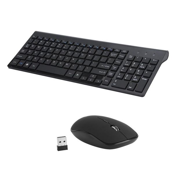 

wireless keyboard and mouse set 2.4ghz ultra thin full size for lappc deskoffice combos