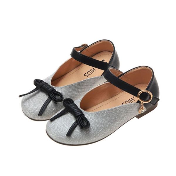 

sneakers cozulma kids butterfly-knot soft sole casual shoes for girls hook & loop non-slip slip-on flats children size 21-30, Black;red