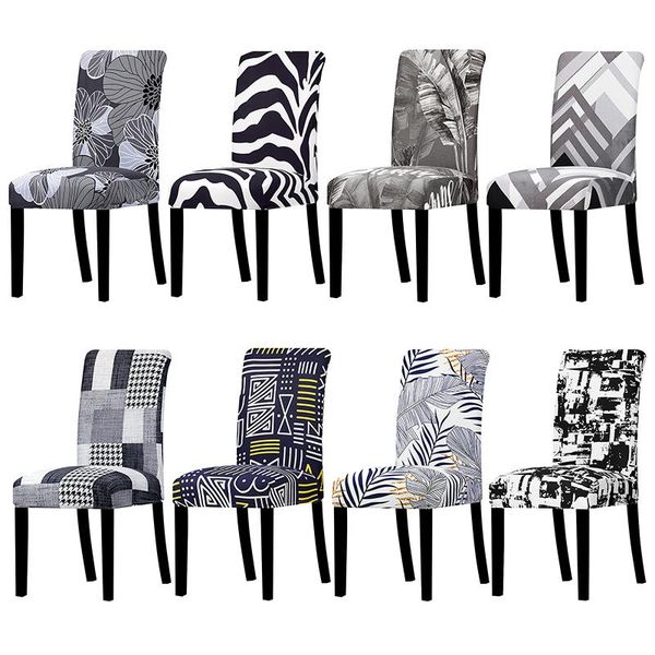 

printed chair cover stretch washable chair covers protector seat slipcovers for dining room l banquet home christmas