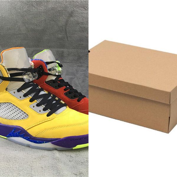 

jhtm red yellow basketball shoes 5s mens jumpman 5 what the fashion sneakersd0wt
