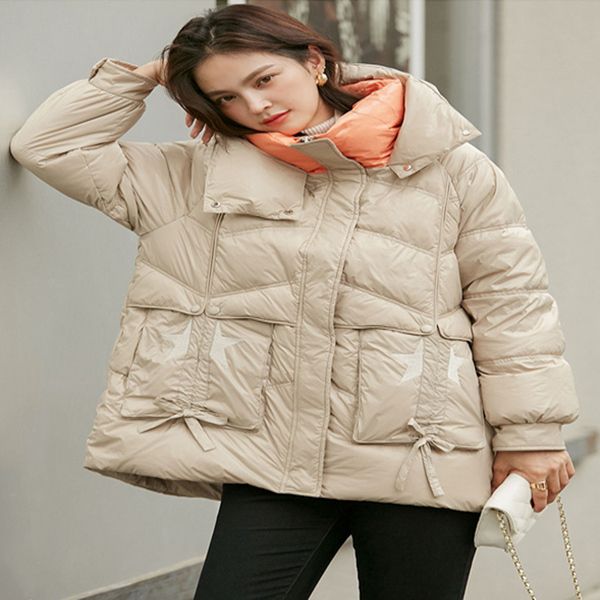 

winter clothing women's heavy jacket down fashion coat, Black