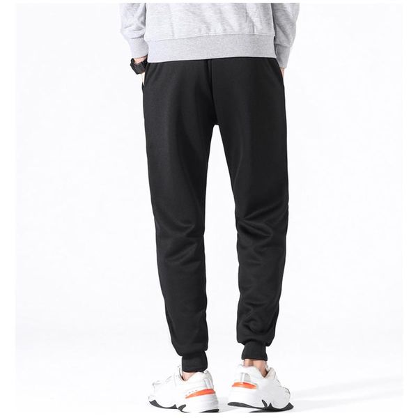 

men's sports pants solid coloured casual trousers slim fit chinos men's sports trousers running loose jogging pants @40, White;red