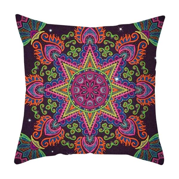 

cushion/decorative pillow sofa car case soft non fade home decor cushion cover mandala embroidered pattern bedroom office fashion printed sq