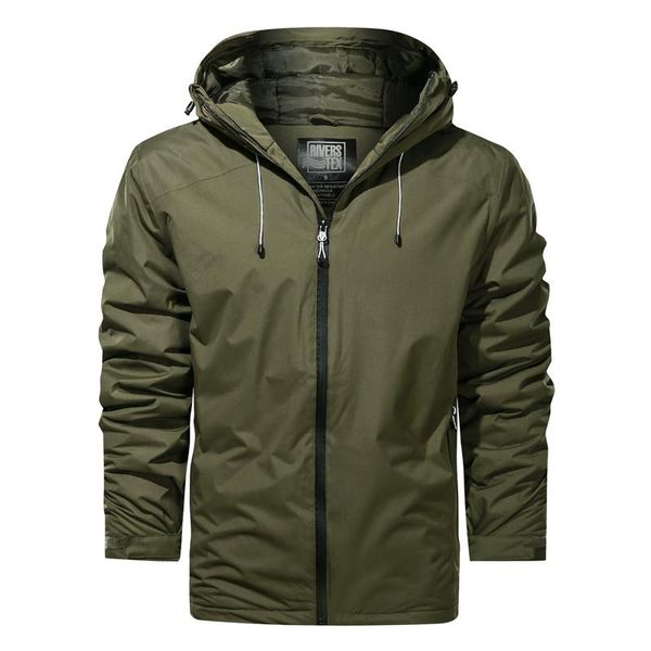 

men's trench coats 2021 men casual windproof hooded jacket coat spring autumn waterproof outdoor tactical hiking big size, Tan;black