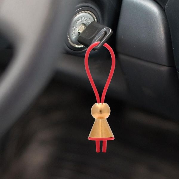 Chaveiros chaveiro para chaves de carro acessórios organizador pingente de latão corda universal keychain homens e mulheres