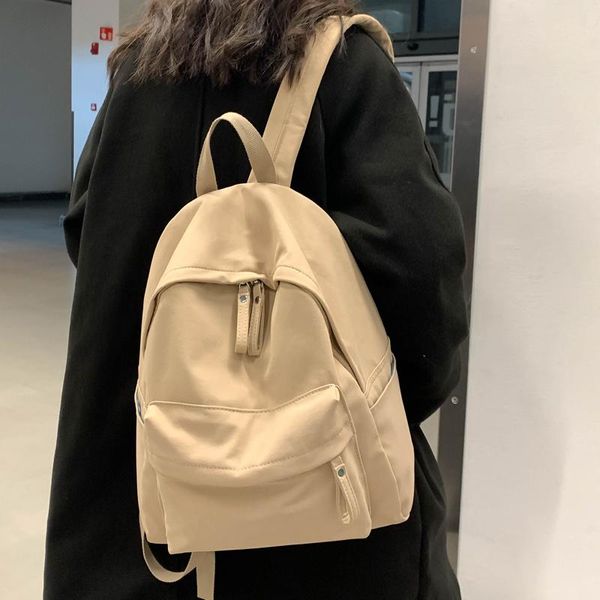 

school bags schoolbag female korean version harajuku ulzzang high college students junior simple versatile backpack 2021