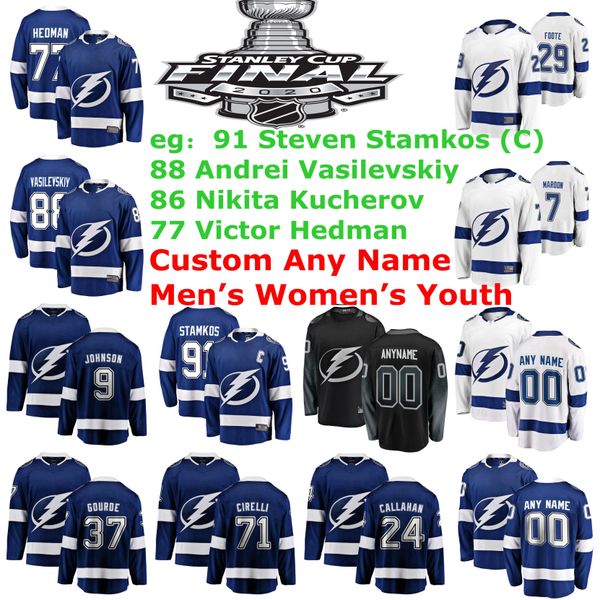 

tampa bay lightning jerseys cedric paquette jersey ondrej palat cory conacher erik cernak men blue white hockey jerseys custom stitched, Black;red