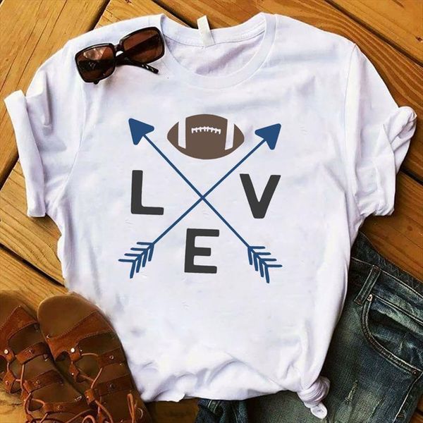 

arrow softball printed short sleeve women loose tee clothes graphic, White