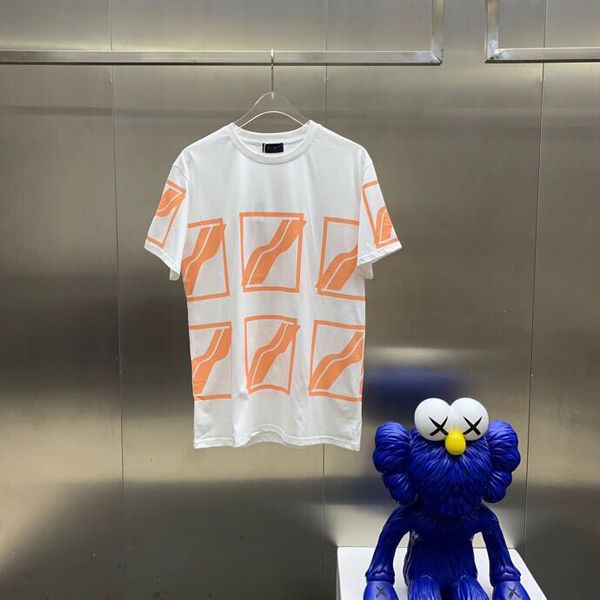 

summer ins style short-sleeved round neck print retro fashion casual hip-hop street t-shirt women men's short sleeves t shirt black