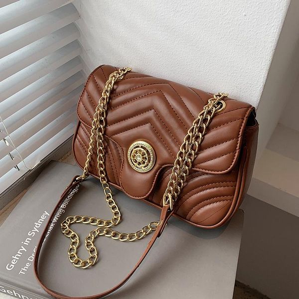 

shoulder bags niche design bag 2021 female chain messenger -selling square width: 22cm
