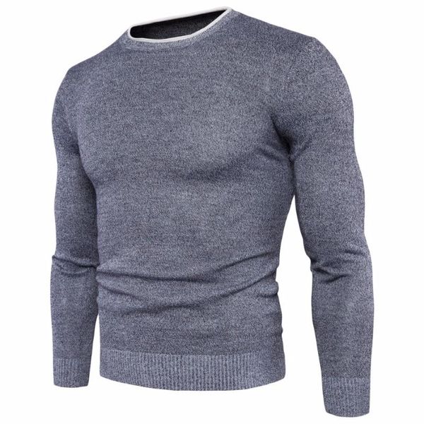 

zoulv 2021 autumn winter fashion mens round neck warm sweater jacket  -2xl new men 's cotton slim sweater, White;black