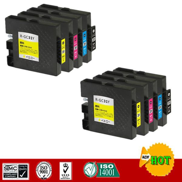 

compatible for gc31 gc-31 ink cartridge suit for ricoh gx-e7700 e5500 e3300 e2600 etc.full with pigment ink