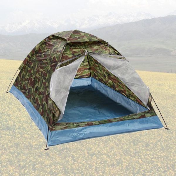 

double person camouflage tents single layer family tents folding beach tent camping for indoor outdor camping beach party suppli