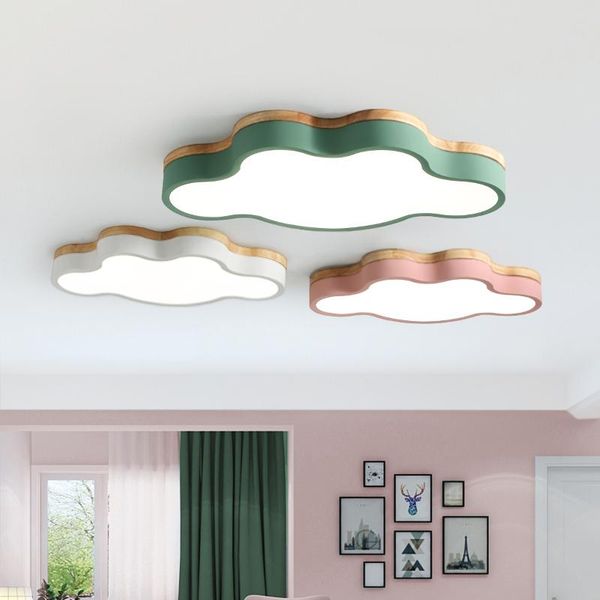 

mdwell modern led ceiling lights cloud shape led for bedroom kids children room luminaire cute wooden ceiling lamp fixture