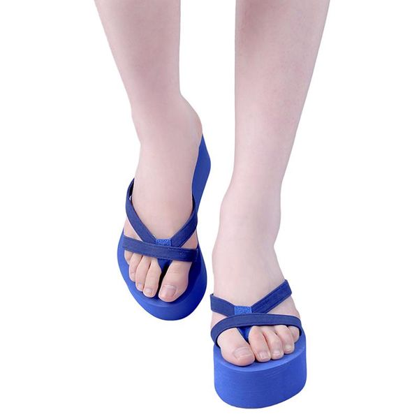 

slippers woman flip flop sandals platform shoes summer flops beach wedges lady footwear, Black