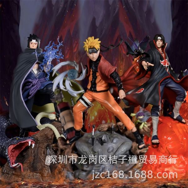 

naruto gk fire wind replaceable weapon sasuke can replace the head to do model