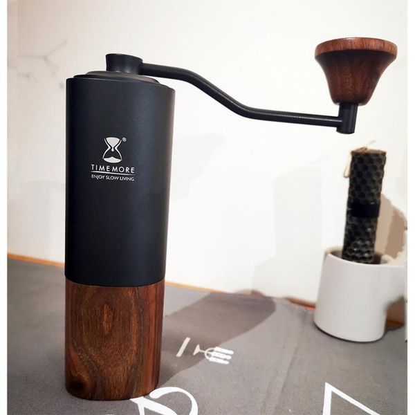 

manual coffee grinders chestnut g1 titanium grinder upgrade coating burr minimalism for pour over espresso