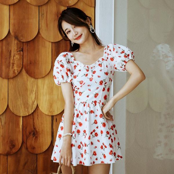 

women one piece swimsuit summer ladies bathing suit 2021 swim dress 2021 mujer beach wear korean style
