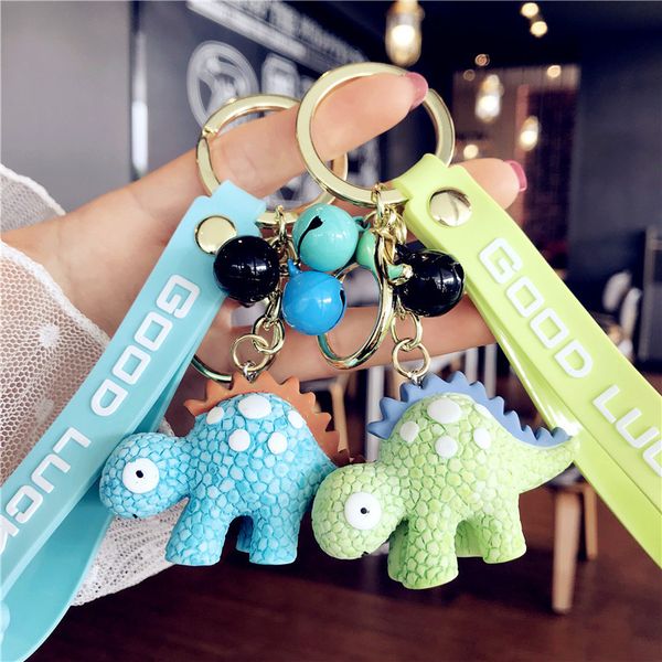 

fine key chain cartoon small ornament dinosaur doll creative pendants li pin shu bao gua shi gift pendant, Silver