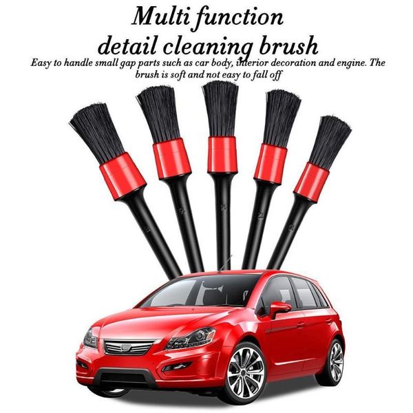 

car sponge 5-piece wash cleaning small hair brush plastic round beauty detail crevice