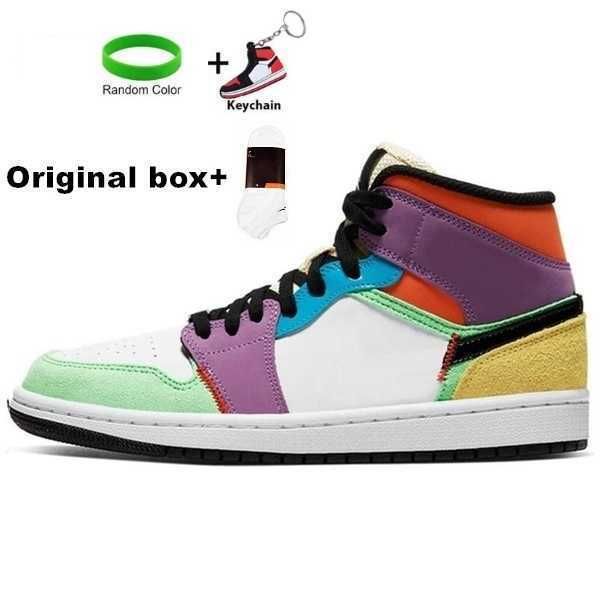 

[with box]jumpman 1 mens basketball shoes shattered backboard unc 1s gold 3 cactus jack obsidian banned bred toe men womenohy5