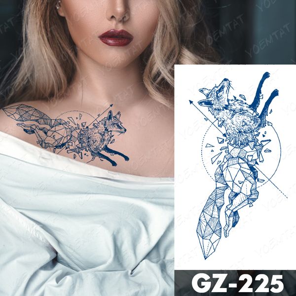 

Mixed 10 pcs Latest Juice Lasting Ink Tattoos Body Art Waterproof Temporary Tattoo Sticker Arm Sleeve Tattoos