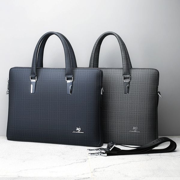 

briefcase paul men's handbag business plaid one shoulder messenger bag