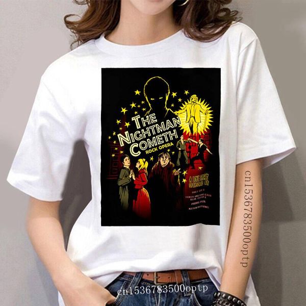 

women's t-shirt the nightman cometh t shirt culture tee charlie day always sunny paddys troll tol, White