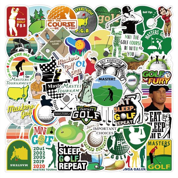 Packung von 50 stücke großhandel golf aufkleber für gitarre laptop skateboard motor flasche auto decals kinder geschenke spielzeug