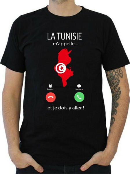 

men's t-shirts mens t-shirt tunisia calls me, White;black