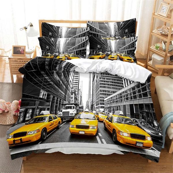

bedding sets 3d cars set  duvet cover bed cotton bedroom