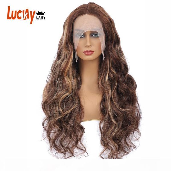 

brazilian higlighted lace front wig body wave human hair wigs bleached knots t part hd lace wigs for black women hair, Black;brown