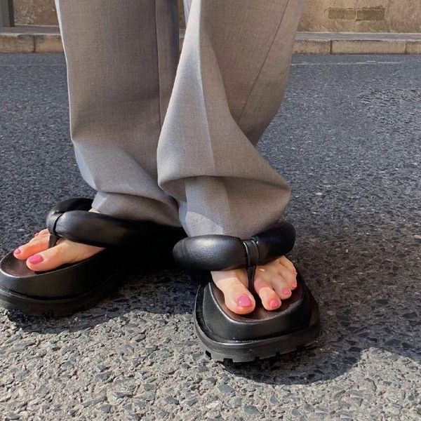 

sandals women thick-soled flip flops slippers platform shoes casualÂ zapatos de mujer sandalias las mujeres, Black