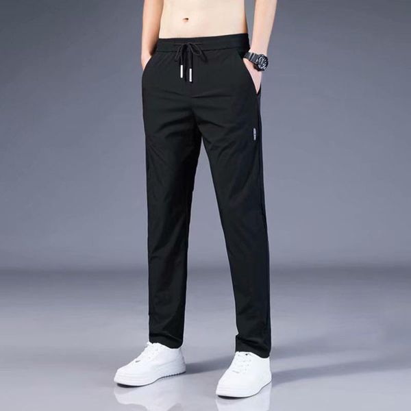 

men's pants cool men loose sportswear straight classic tracksuit joggers for a teenager brand fashion male track sports jumpsuit 5xl, Black