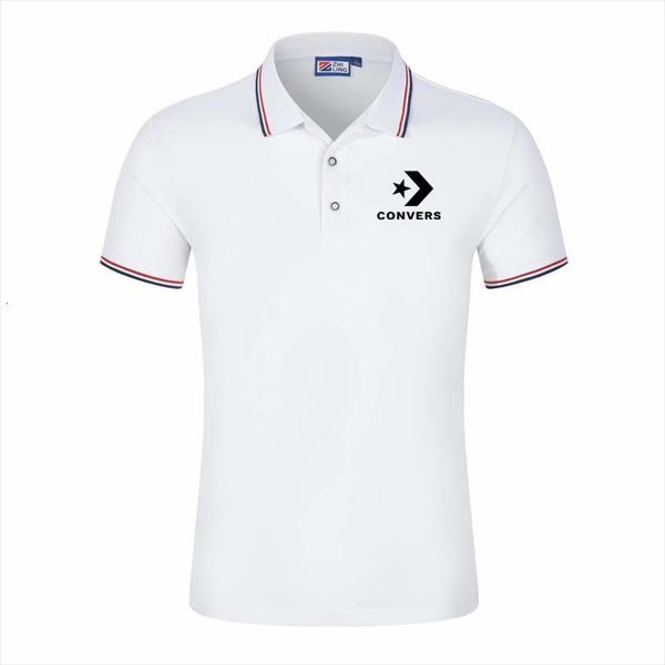 

summer shirt short sleeve breathable mens polos comfortable trend brand fashion business casual s 3xl, White;black