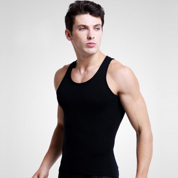 

selling hign quality mens cotton men solid seamless underwear sleeveless tank vest undershirt undershirts asian size, White;black
