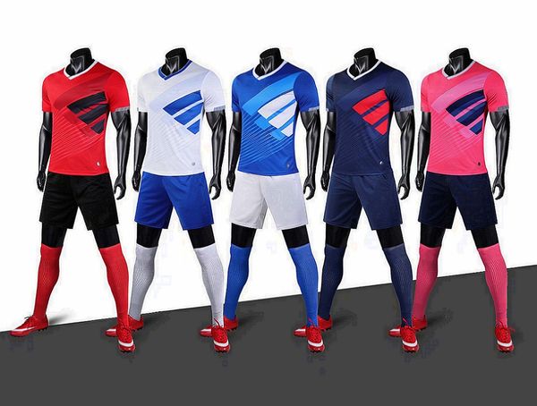 

222231135 custom diy wear white soccer jerseys suit men's match short sleeve training football shirt kit men sports uniform print numbe
