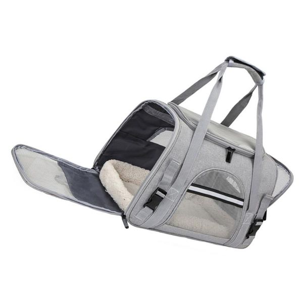 

dog car seat covers pet travel carrier bag cat mesh breathable collapsible puppy