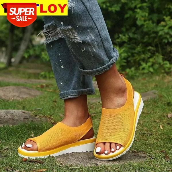 

women sandals plus size wedges shoes for women 2020 flip flop high heels sandals summer shoes platform #xt1u, Black