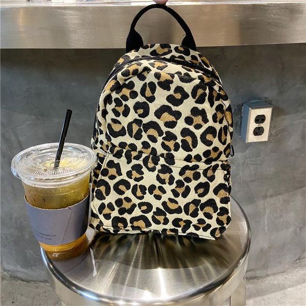 

backpack leopard print bag packs for girls bolsos mini women rucksack damen sac fille borse donna rugtas dames rugzak meisje