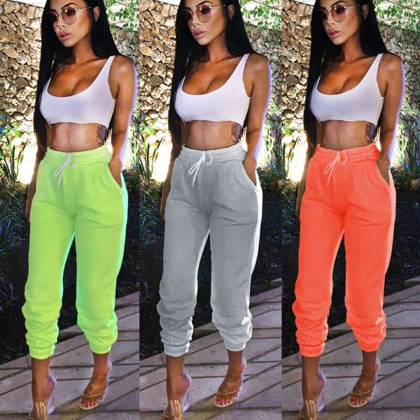 

women's pants & capris meihuida womens ladies joggers tracksuit bottoms slacks gym jogging sweat jogger drawstring elastic waist trouse, Black;white