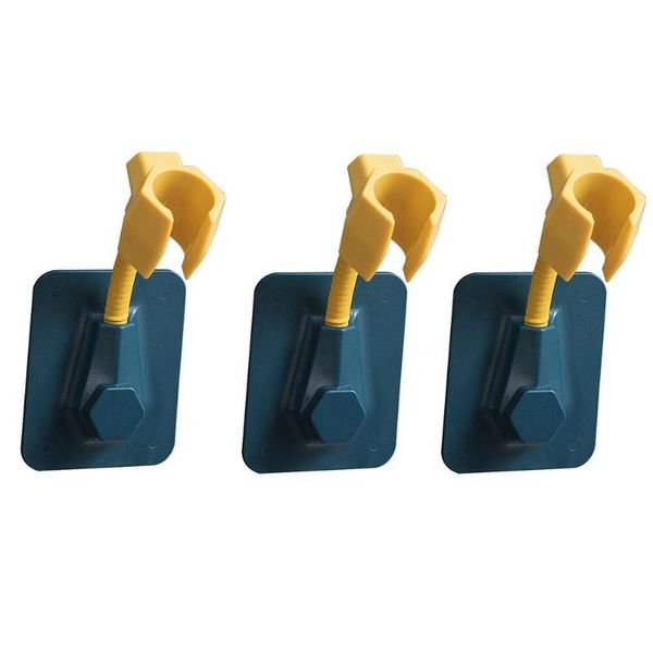

bathroom shower sets 3pcs head holder 360 degree adjustable handheld showerhead bracket adhesive wall mount drill free