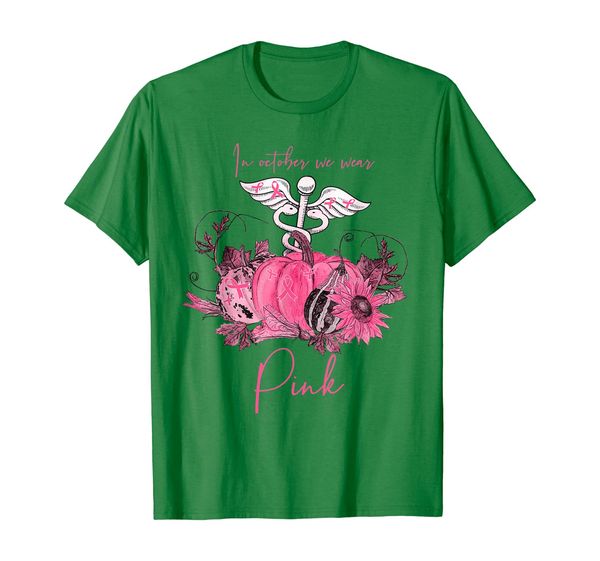 

funny ribbon nurse breast cancer awareness job gifts t-shirt, White;black