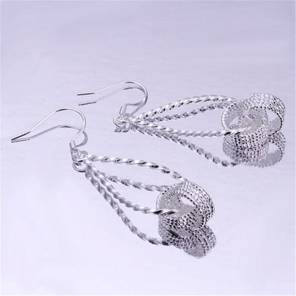 

dangle & chandelier fashion 925 sterling silver earrings cute clip bead woman charm jewelry gift