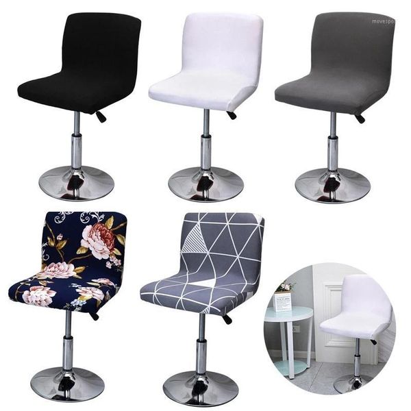 

chair covers stretch bar stool low back slipover spandex seat case elastic rotating lift cover dining protector1