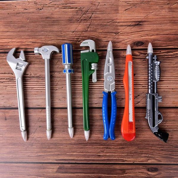 

creative multi function wrench ballpoint pens creative pen office school supplies cute stationery kawaii girl pen for writing, Blue;orange