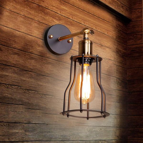 

wall lamps interior retro country style lamp e27 led bulb attic iron light bar balcony stairs aisle bedside