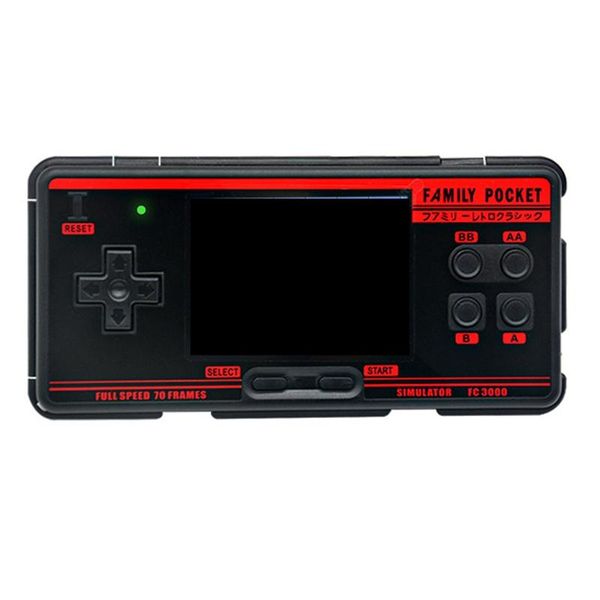 

8bit 3inch retro portable handheld game players av tv output built in 1224 games fc3000